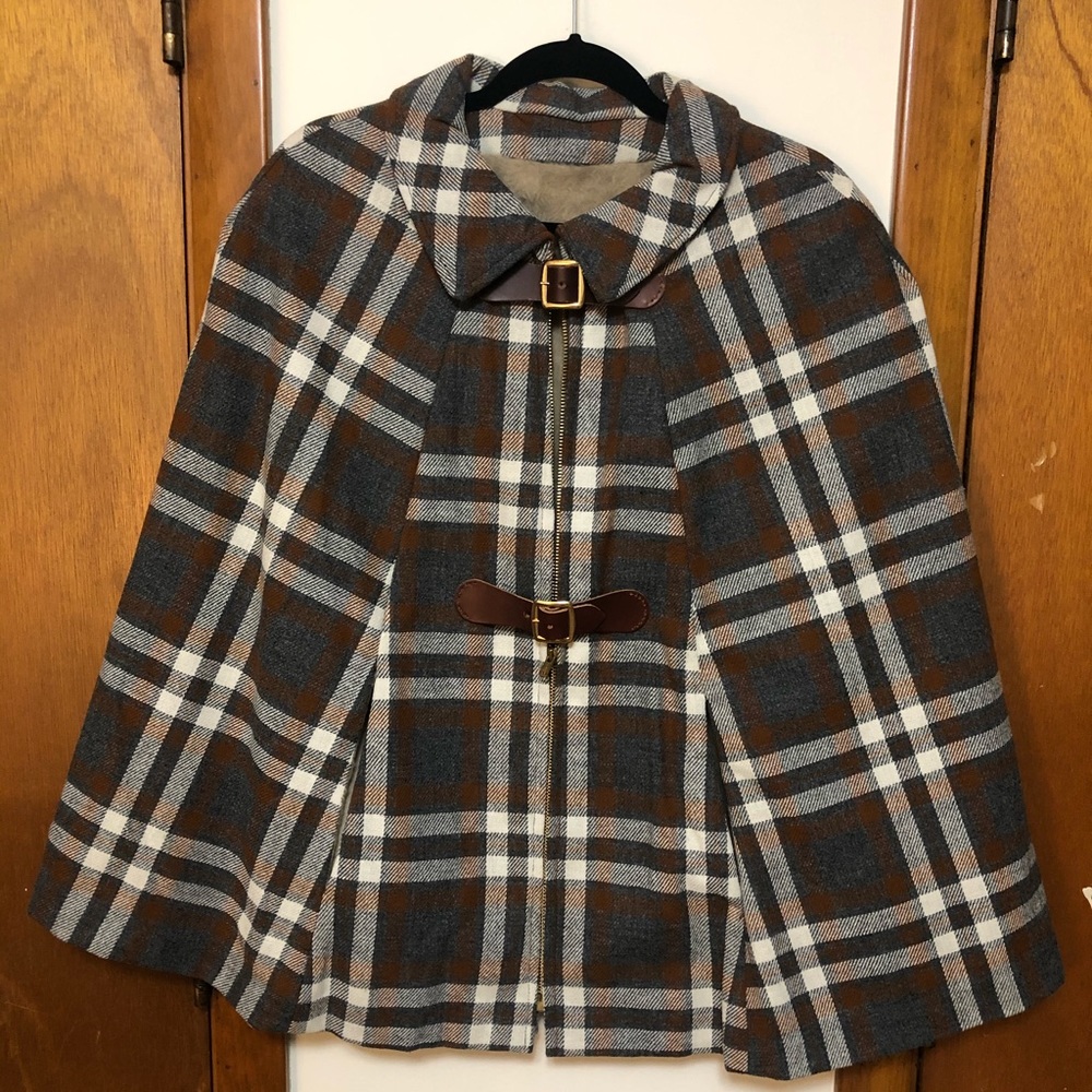 Wool horse riding cape